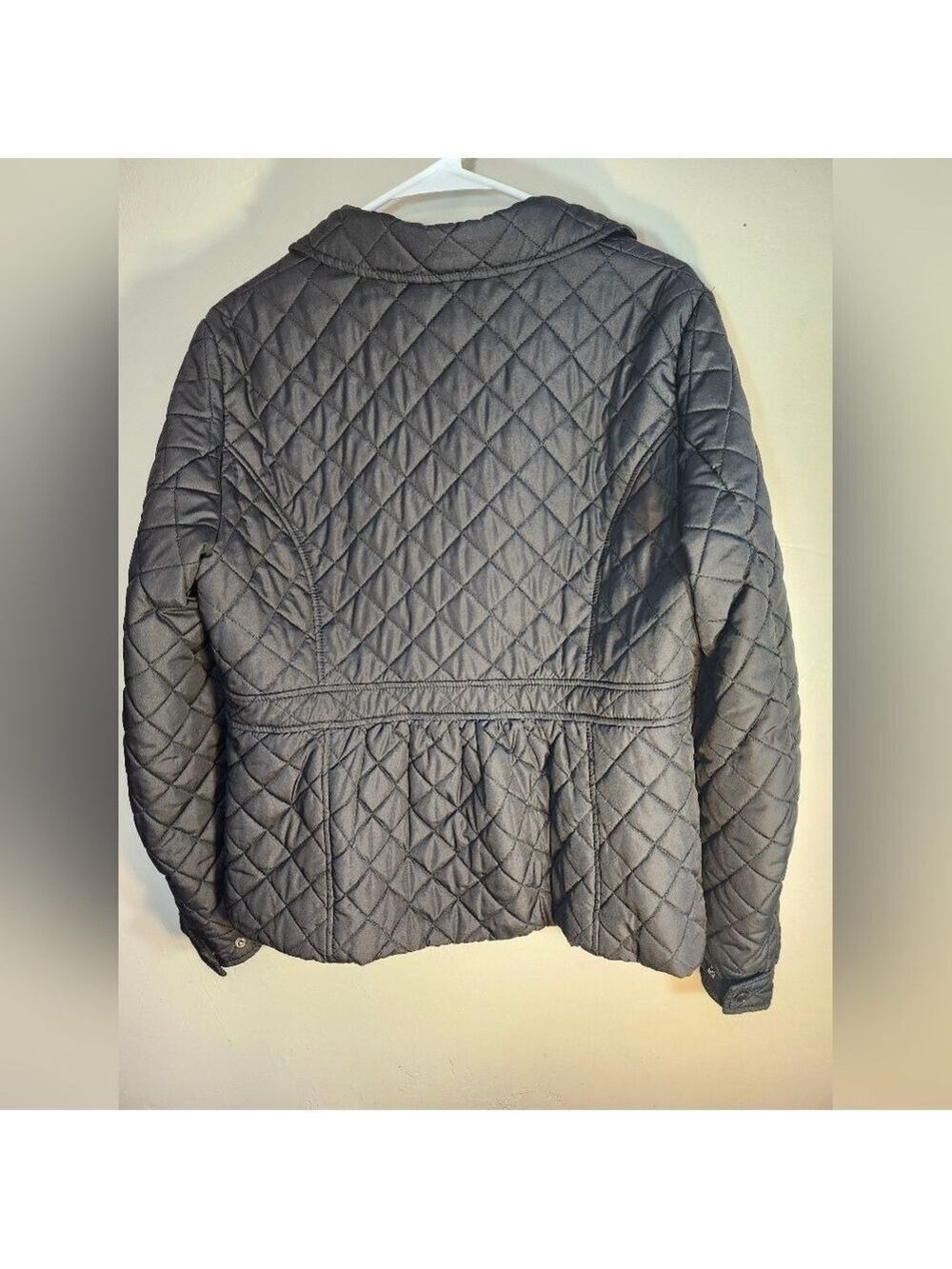 Ralph Lauren Women's Quilted Utility Jacket - Black Sz L - Picture 7 of 8